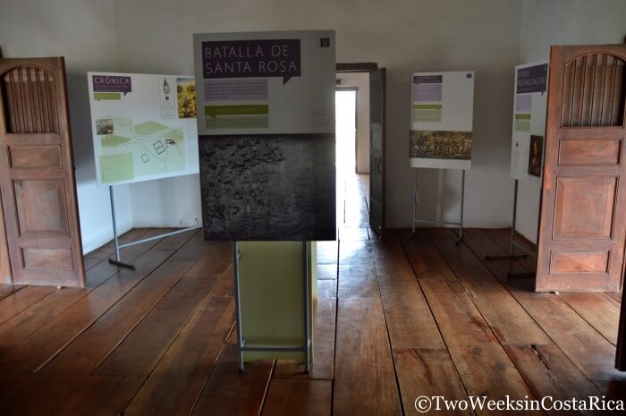 Historic displays inside the museum