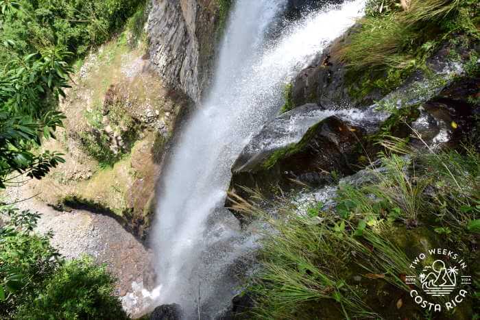 View from the top of the largest waterfall