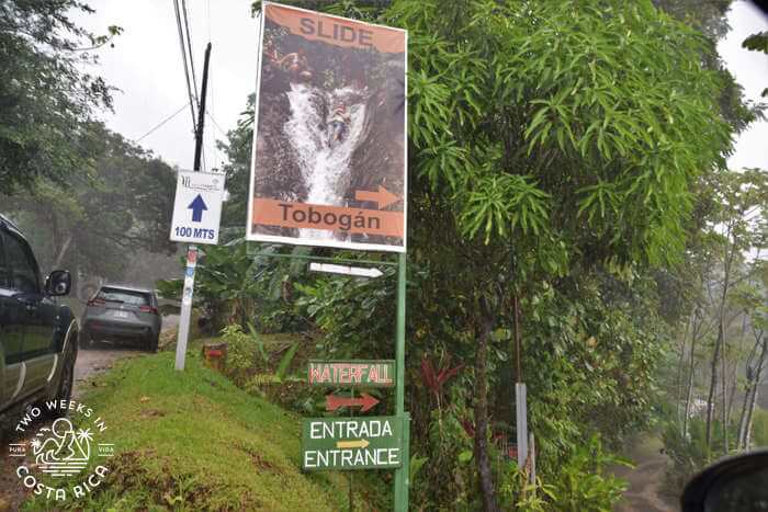 Catarata Esmeralda Uvita entrance