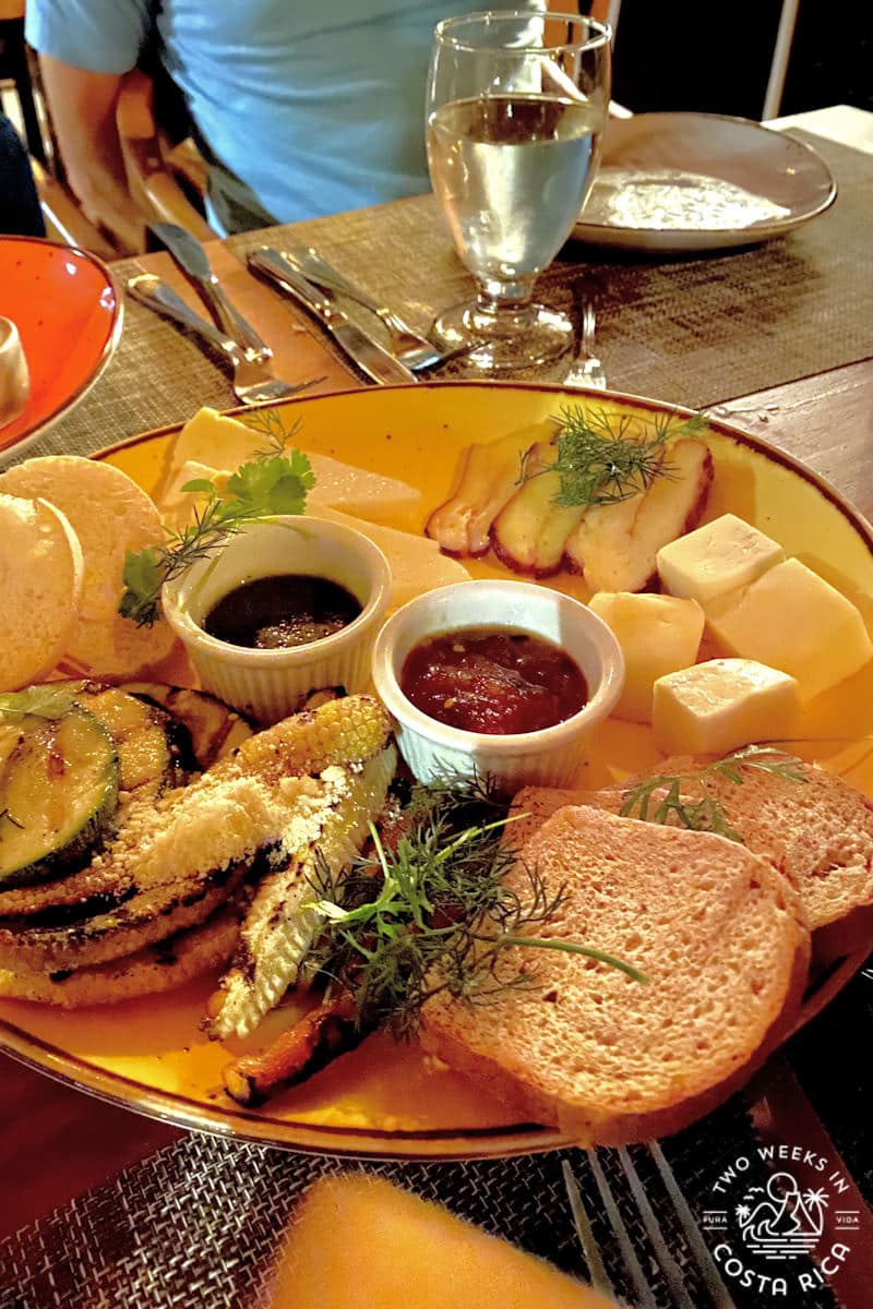 a charcuterie plate