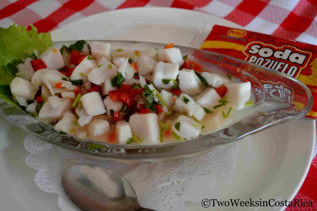 Ceviche at Hotel Guadalupe, Tilaran