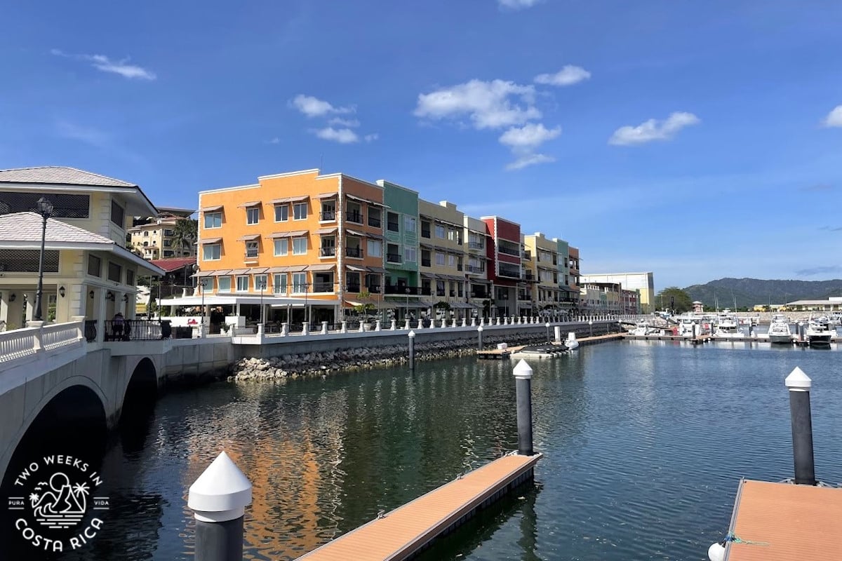 colorful buildings on the ocean