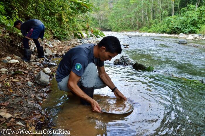 Gold mining cultural tour near Puerto Jimenez Costa Rica