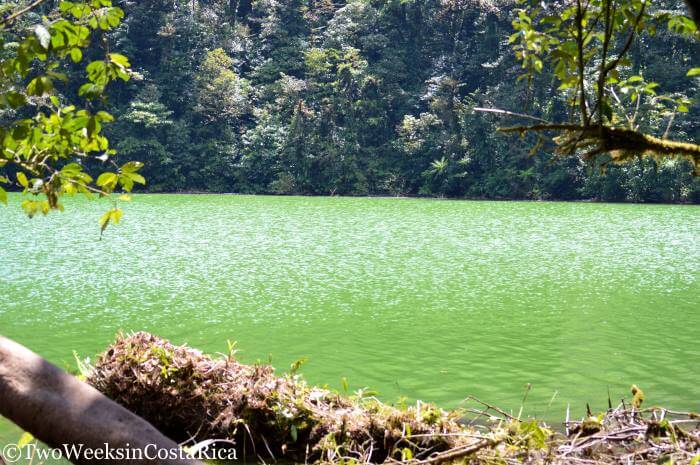 The scenic green crater at Cerro Chato in La Fortuna, Costa Rica