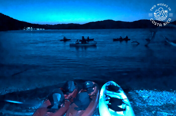 Night kayaking in Paquera Costa Rica