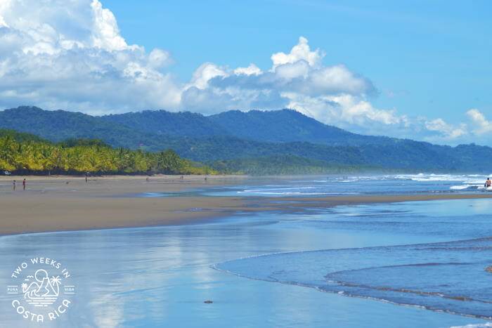 Beach on the Southern Pacific coast Costa Rica