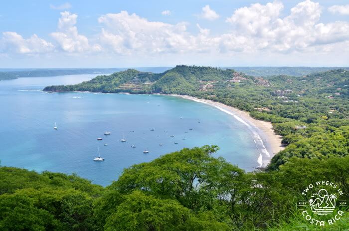 Playa Hermosa Guanacaste aerial view rainy season
