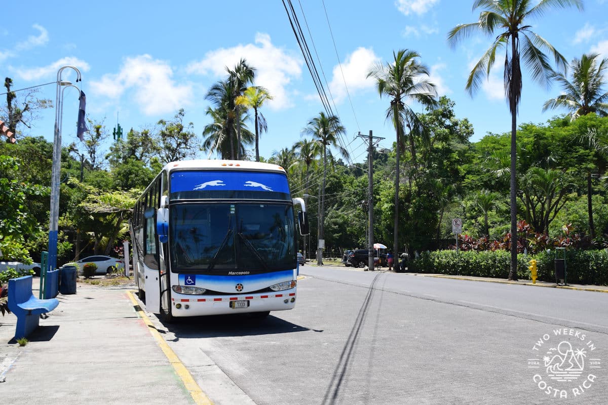 a public bus in manuel antonio costa rica