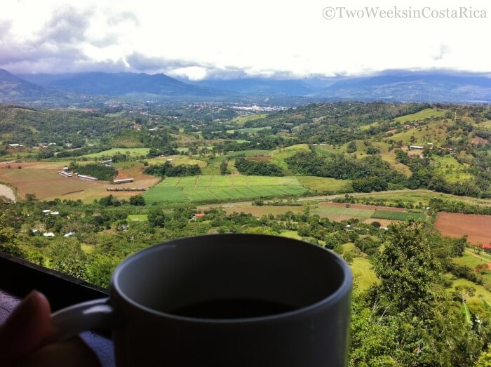A restaurant with gorgeous valley views near San Isidro del General Costa Rica