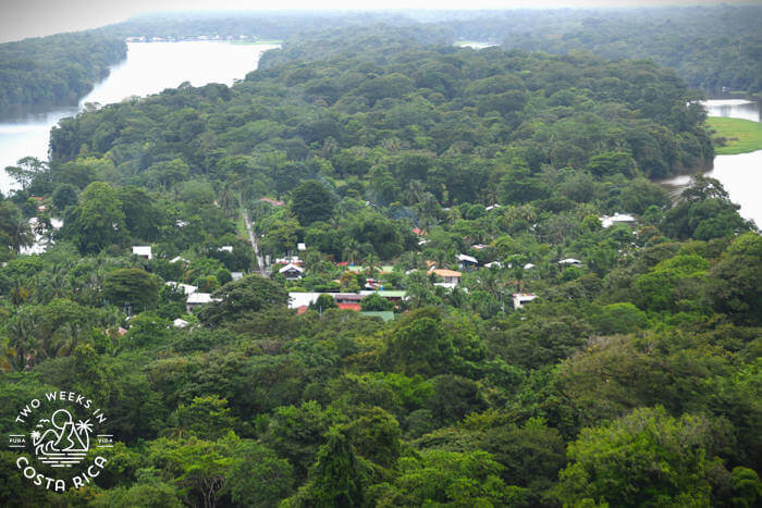 Cerro Tortuguero View of small town