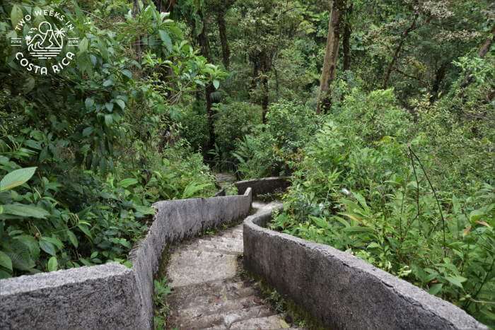 Steps to Catarata del Toro