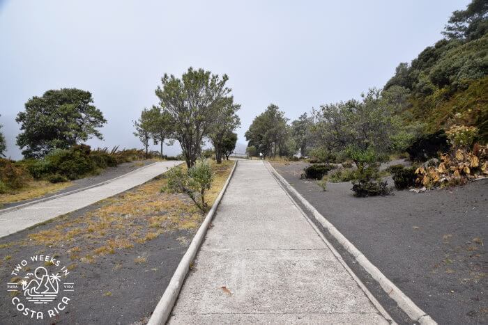 Paved Trail to Crater Irazu