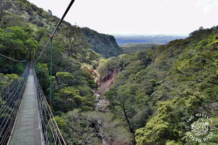 Hanging Bridge View Las Hornillas Bagaces