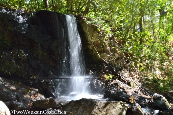 A large waterfall in Lomas Barbudal Reserve in Guanacaste